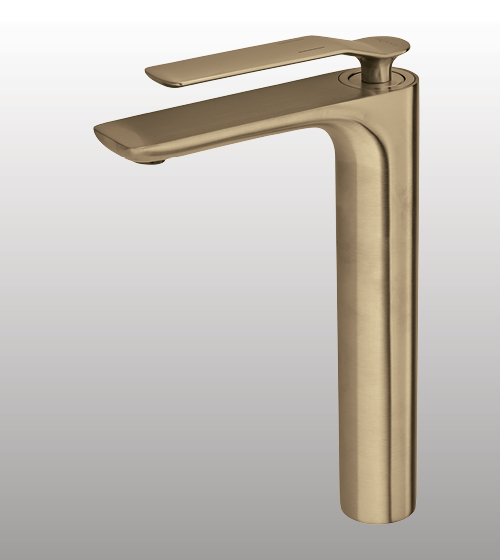 Basin Mixer - Tall Body (Brushed Gold) – Aquant India